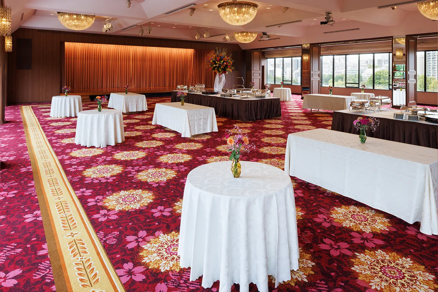 桜の間 ブッフェ仕様